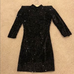 Gorgeous black sequin cocktail dress